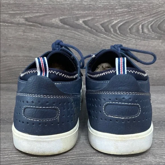 Robert David Mens Casual Oxford Sneakers Shoes Navy Blue Lace Up Size 8 - Picture 6 of 8